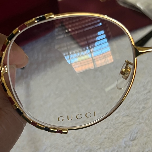 GUCCI Demo Round Ladies Eyeglasses GG05960A 003 58.19.135 - Picture 5 of 9